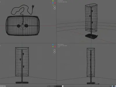 Magnarp Paper Floor Lamp Free 3D model