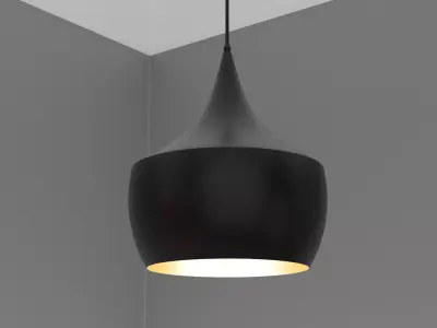 Ceiling light P444BG Low-poly 3D model