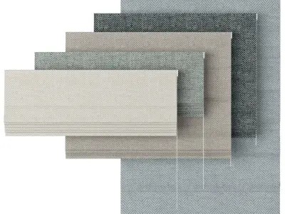 Roman Curtains 41 ZigZag 3D model