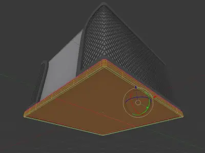 Wire Mesh Notepad Memo Cube 3D model