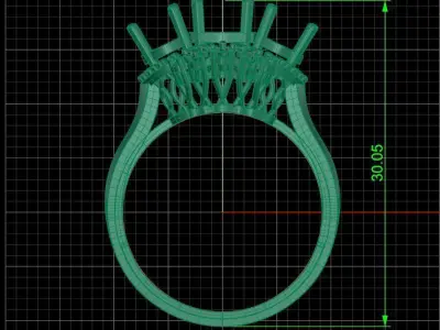 Jewelry ring 169 3D print model
