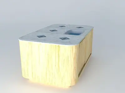 KItchen Island Free Standing 3D model