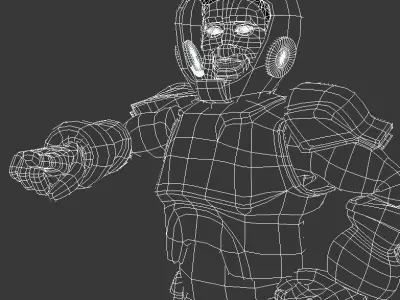 Spaceman Rigged 3D model