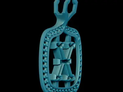 X Letter Pendant 3D print model purchase