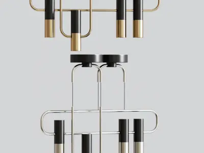 Storm Ceiling Light Suspension 3D model