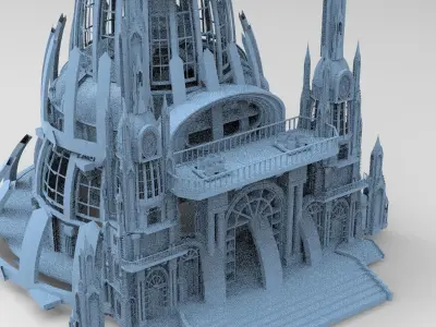 Desert Conjuror Tower Huge  3D model