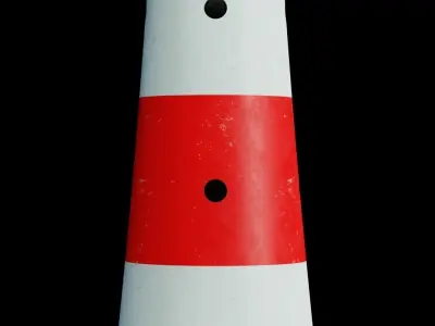 Lighthouse 3D model PBR materials 4K Low-poly 3D model