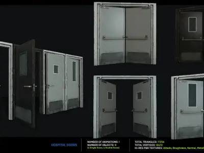 Morgue MegaPack Low-poly 3D model