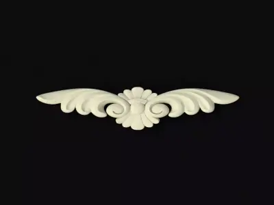 dekor ornate wing Free 3D model