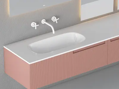 Bathroom Cabinet - Fiora Snergy Serie 3D model