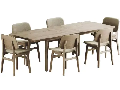 Colection Table and Chair 3D model