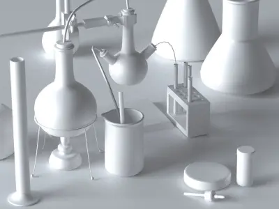 chemistry set  3D model 3D model