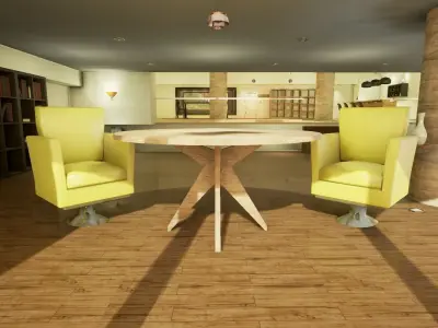 Simple Chair Free low-poly 3D model