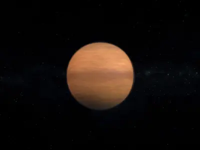 Gas Giant Alien Planet 09 Low-poly 3D model