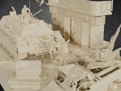 MA Models 3D Libya Civil War  3D print model