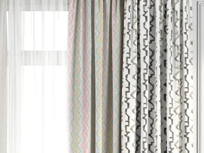 Curtain Set 263 3D model
