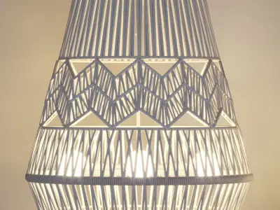 Rope ceiling lights Free 3D model