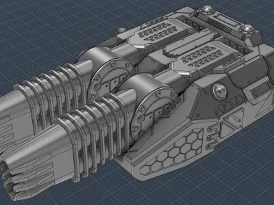 Plasma Cannon v3 HD 3D print model