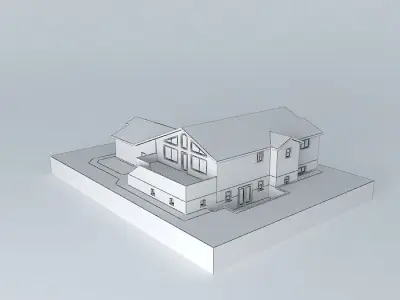 Split Entry House Free 3D model purchase