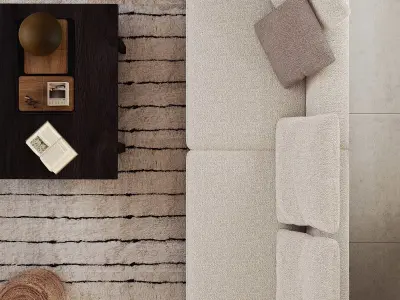 Industrial Living Interior scene 3D model