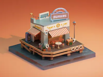 Summer cottage Free 3D model