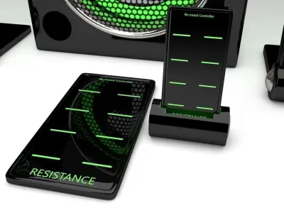 Speakers speaker system with lights 3D model