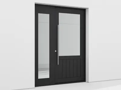 Aluminium door 157 3D model