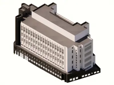 Dovzhenko Centre in Kyiv 3D model