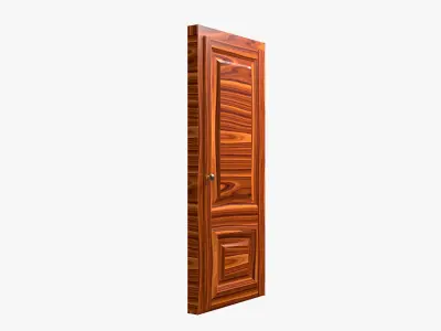 Interior Wooden Door 3D model