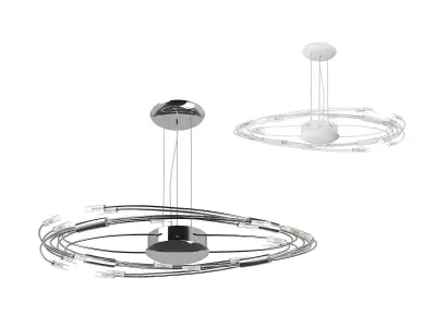 78434x Ovale Lightstar Chandelier 3D model