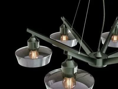 WUNDERLICHT yawov chandelier 3D model