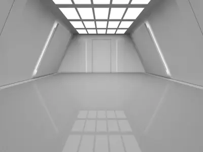 Sci Fi Interior 3D model 35