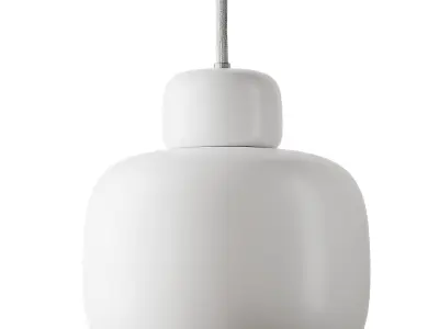 Stone ceiling lamp small from Woud 3D model