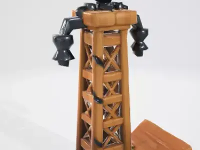 Electric Energy Tower 3D model