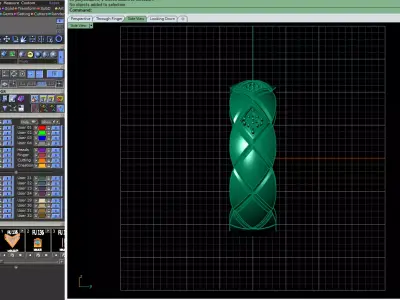Attractive gold ring 3D print model