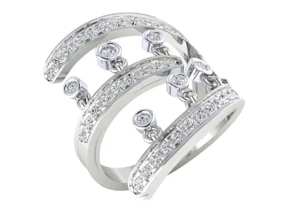  Women Ring Render 3dm STL MTL SLC JCD OBJ FBX Details 3D print model