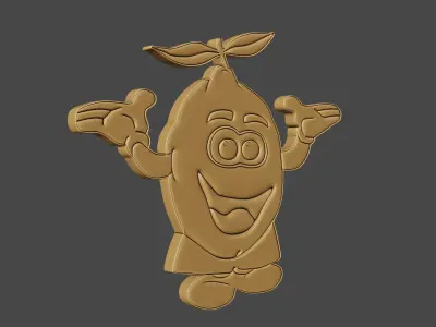 Lemon Magnet 3D print model