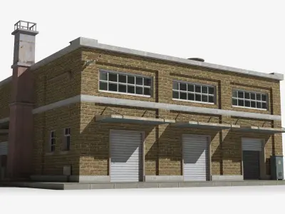 Factory xx16 Low-poly 3D model