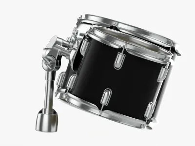 Acoustic Tom-Tom Drum Set 3D model