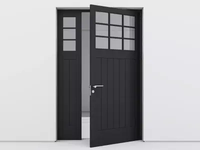 Aluminium door 161 3D model