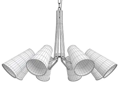 Hudson Valley Patten Chandelier Low-poly 3D model