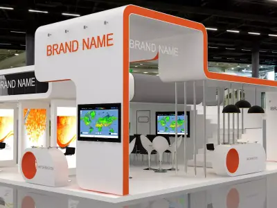 booth  3D model buy
