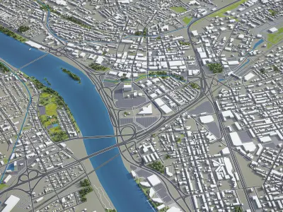 Trenton Low-poly 3D model