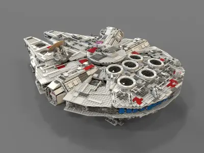 Lego spaceship 3D model