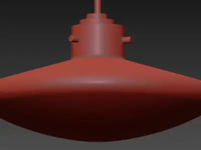 NEMO WHITE GLASS PENDANT By Mitzi 3D model