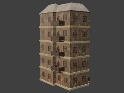 House Model 41 Low-poly 3D model