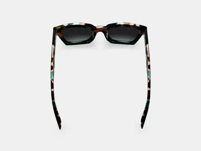 Sonia Sunglasses in Aventurine Tortoise Fade 3D model
