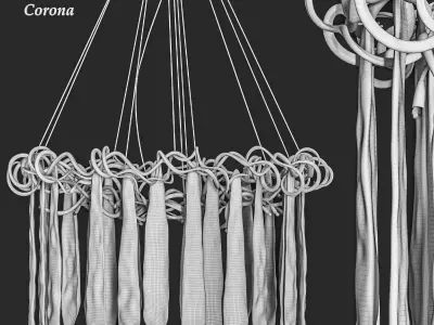 pendant light serip 3D model