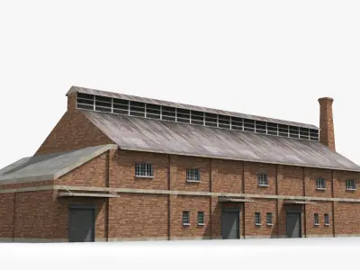 Factory xx13 Low-poly 3D model