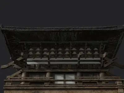 japanese house-PBR Low-poly 3D model Low-poly 3D model